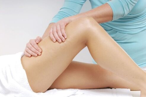 examination by a doctor for arthrosis of the hip joint